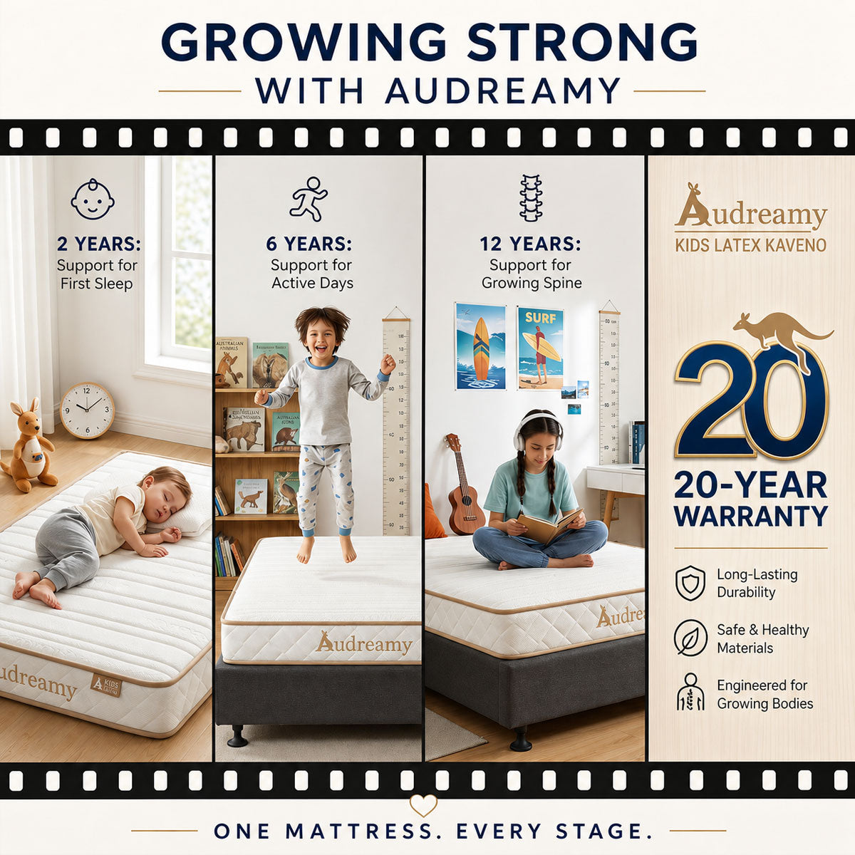 Audreamy Kaveno Kids Mattress Latex