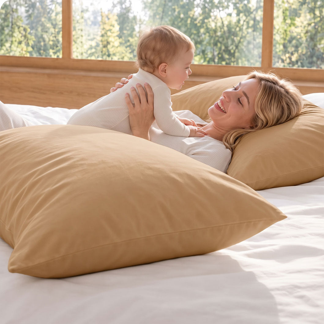 Audreamy 100% Cotton Pillowcases 2 Pack