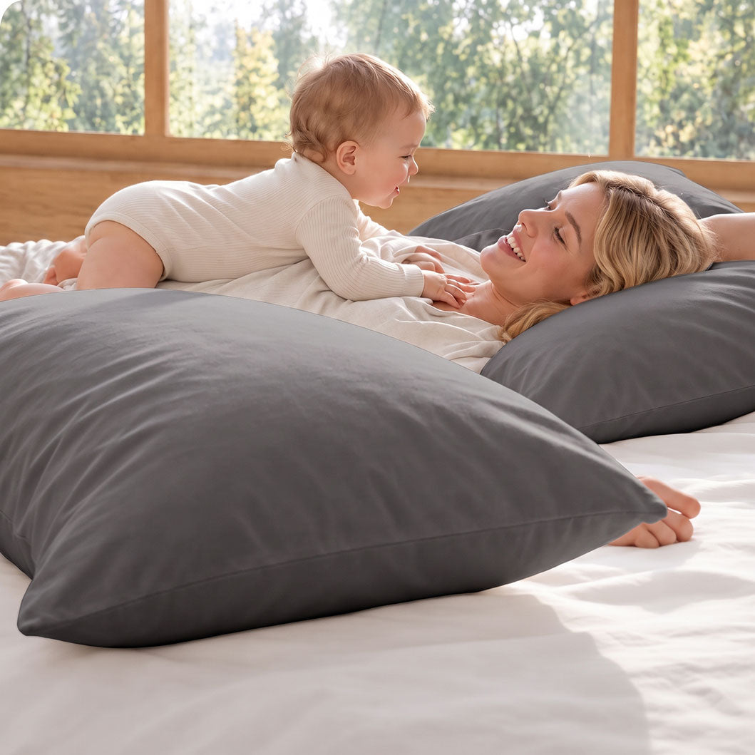 Audreamy 100% Cotton Pillowcases 2 Pack
