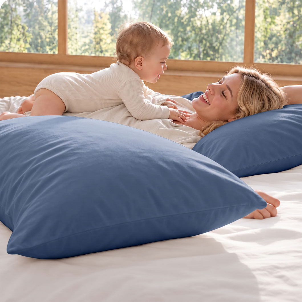 Audreamy 100% Cotton Pillowcases 2 Pack