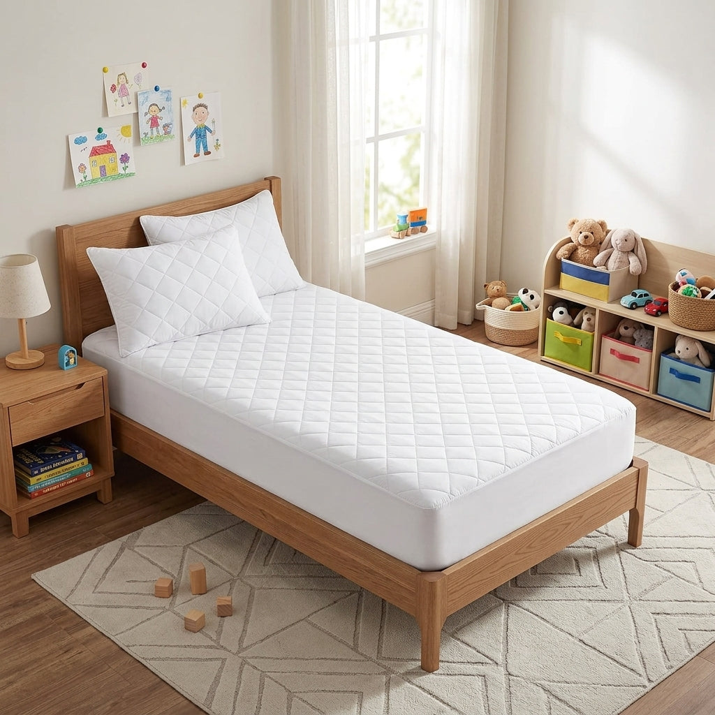 Audreamy Cloudia Waterproof Mattress Protector 100% Cotton