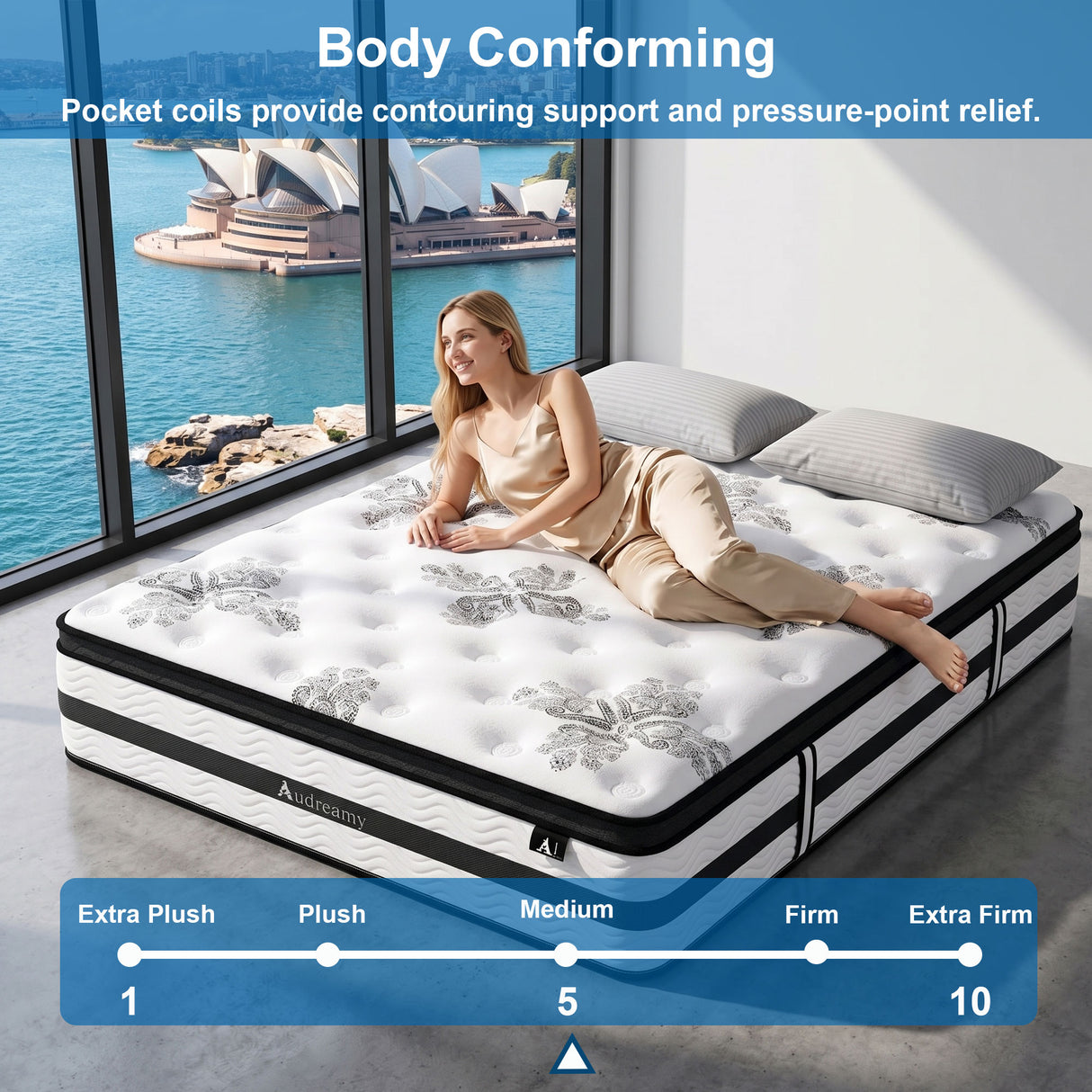 Audreamy Athens Mattress – 34cm Medium