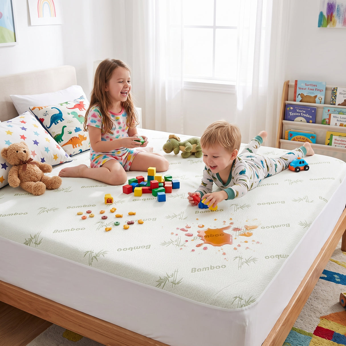 Audreamy Nuvia Kids Bamboo Waterproof Mattress Protector