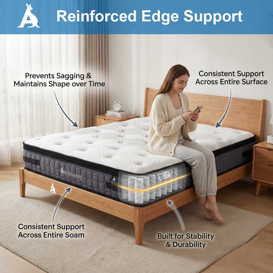 Audreamy Geneva Mattress – 36cm Dual-Sided Firmness Medium Soft/Firm