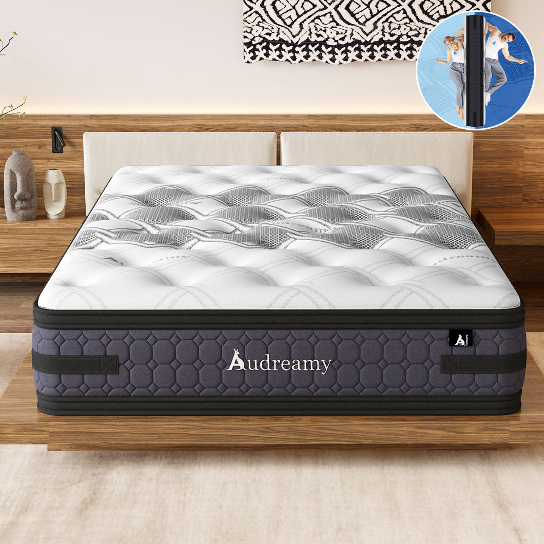 Audreamy Geneva Mattress – 36cm Euro Top Cool Gel Foam 7-Zone Pocket Spring Dual-Sided Firmness Medium Soft/Firm