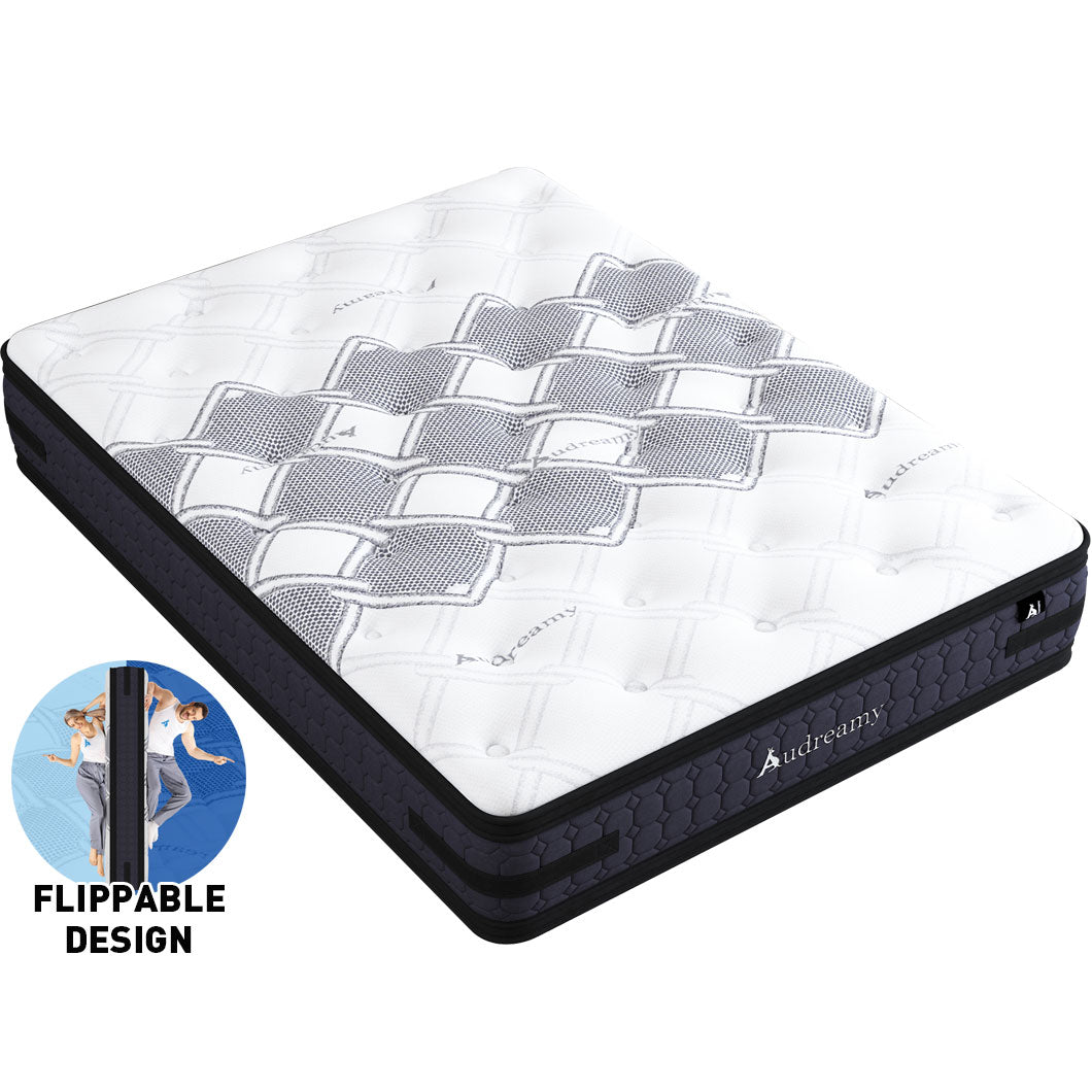 Audreamy Geneva Mattress – 36cm Euro Top Cool Gel Foam 7-Zone Pocket Spring Dual-Sided Firmness Medium Soft/Firm (King Single)