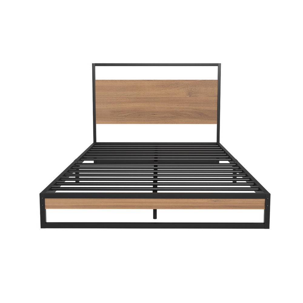 Artiss Metal Bed Frame Single Size Beds Platform with Mattress