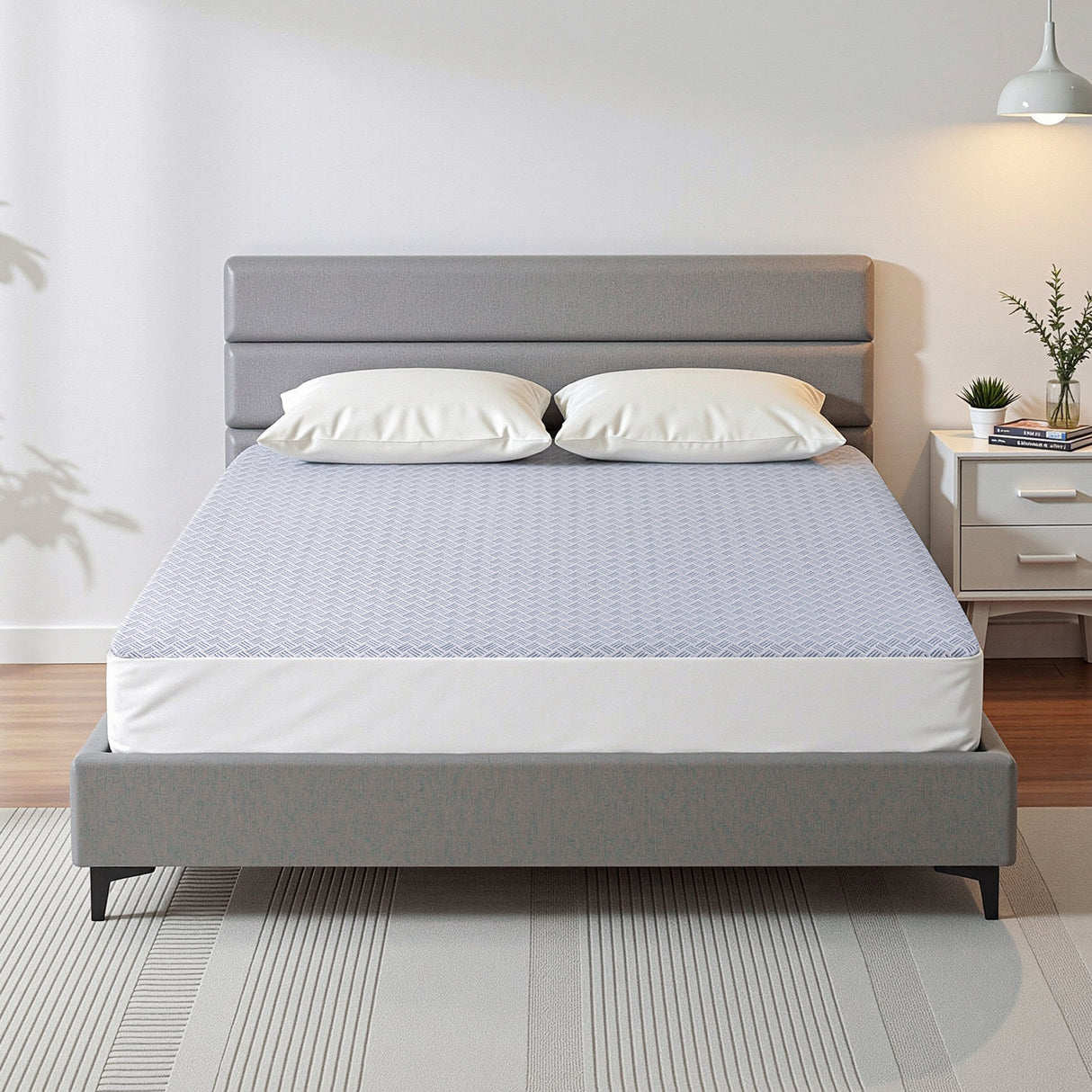 Giselle Cooling Mattress Protector Waterproof Deep Pocket Fitted Cover King