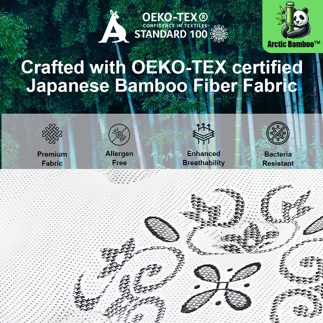 Audreamy Vienna Mattress – 34cm Euro Top Super Cool Gel Foam Bamboo Fiber Fabric 7-Zone Pocket Spring Medium Firm (King)