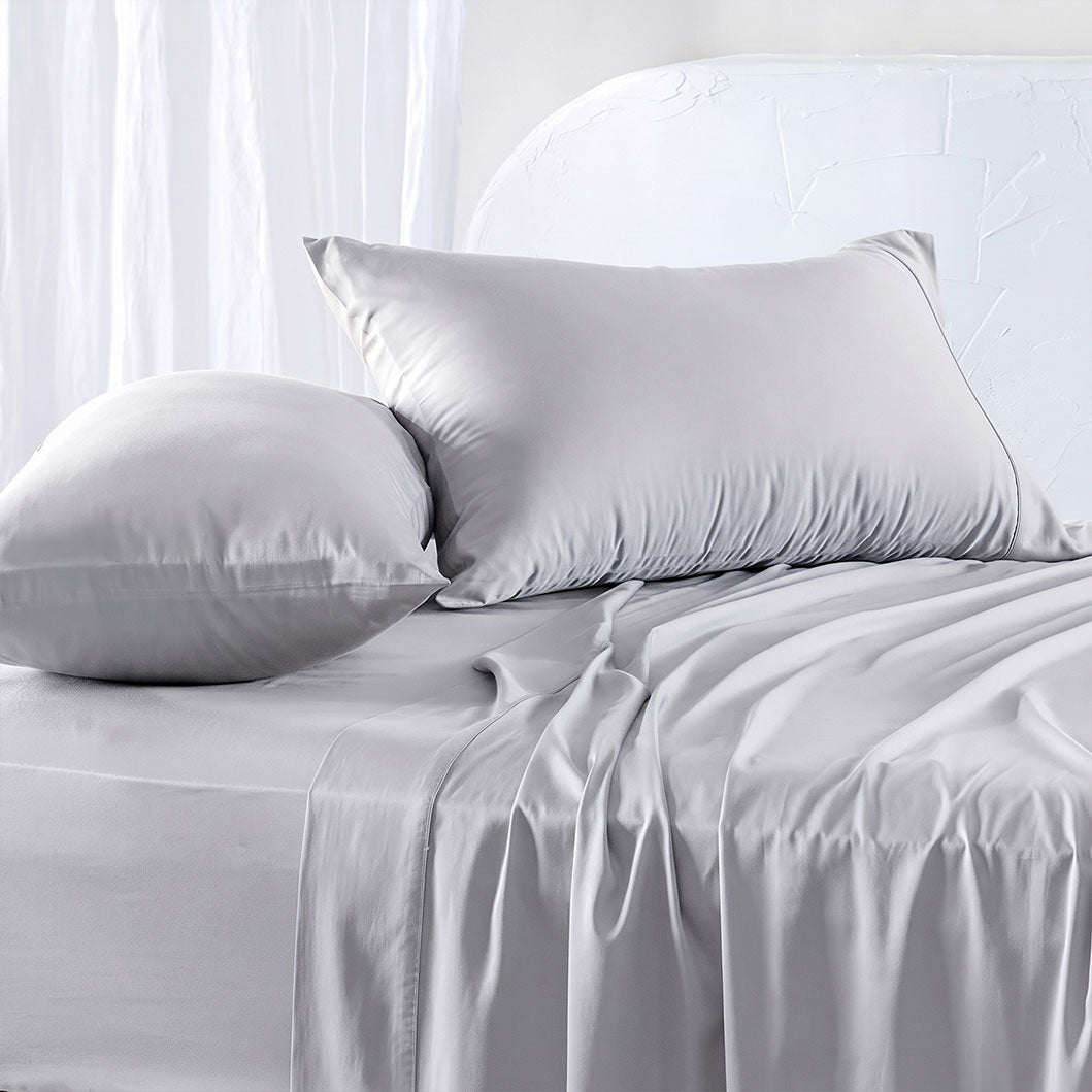 3 Piece Hotel Bamboo Cooling Sheet Set -Ultra Soft 2000TC Breathable Bed Sheets Set with 37 Centimetre Deep Pocket-Cooling Sheets for Hot Sleepers(White,King Single) (Copy)