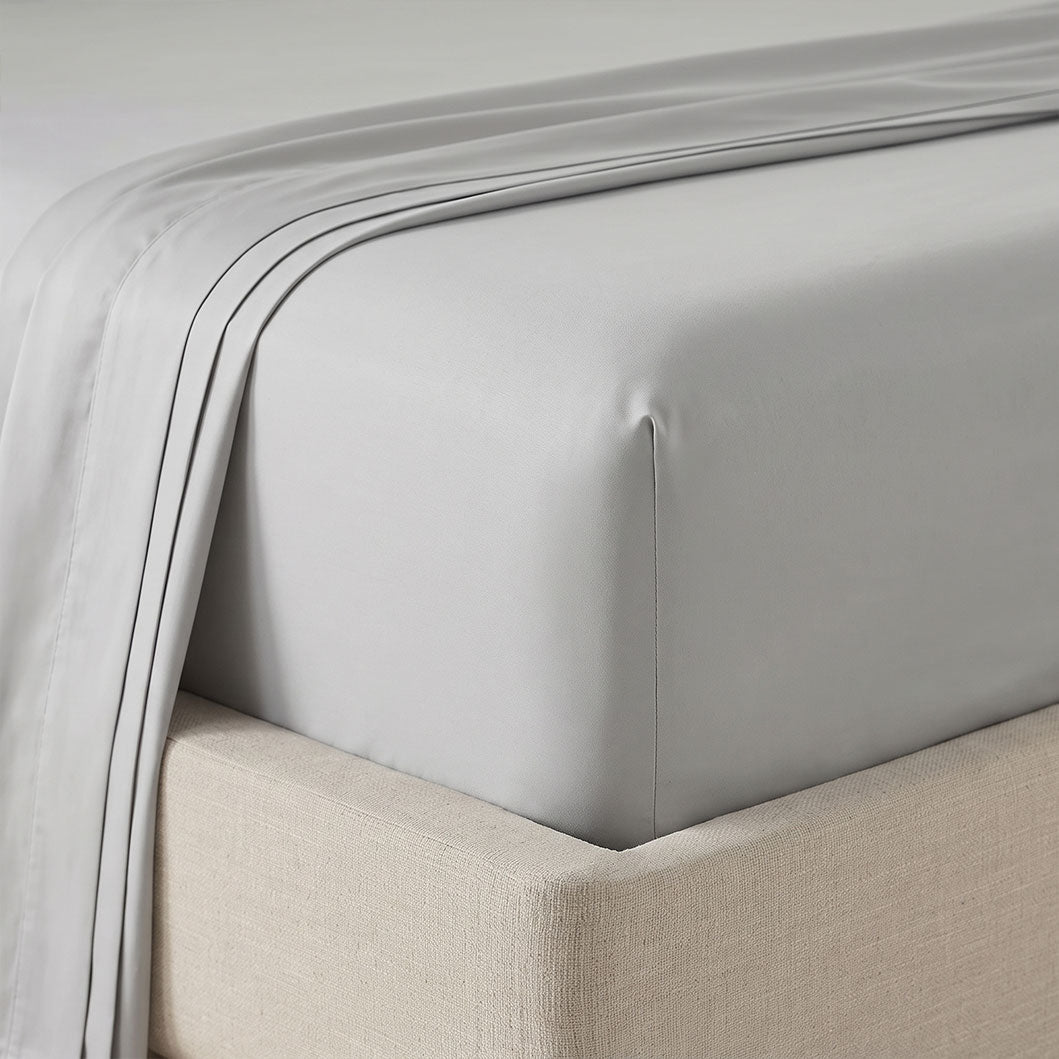 3 Piece Hotel Bamboo Cooling Fitted Sheet Set & Pillowcase -Ultra Soft 2000TC Breathable Fitted Bed Sheets Set with 37 Centimetre Deep Pocket-Cooling Sheets for Hot Sleepers(Grey,Double) (Copy)