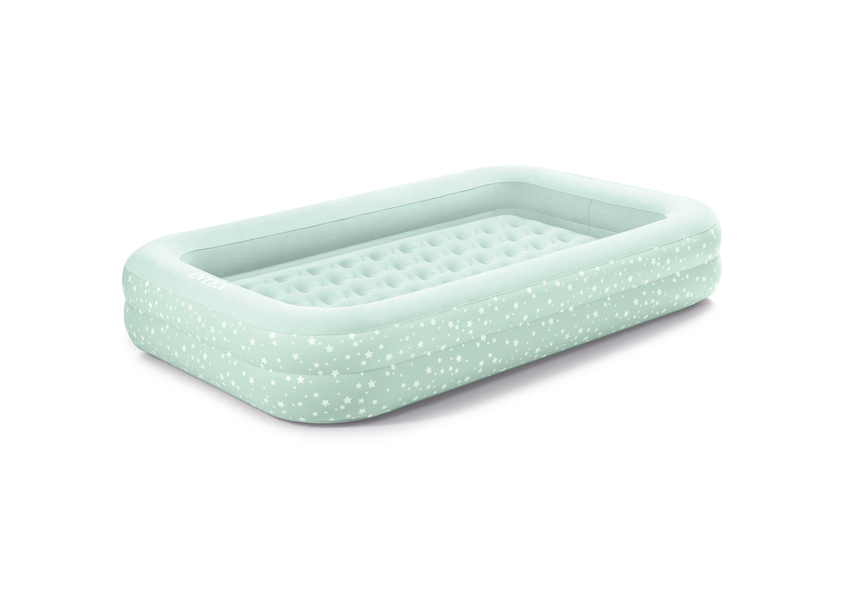Intex Kidz Inflatable Travel Bed set with Hand Pump - Stars. Great for Travel 66810