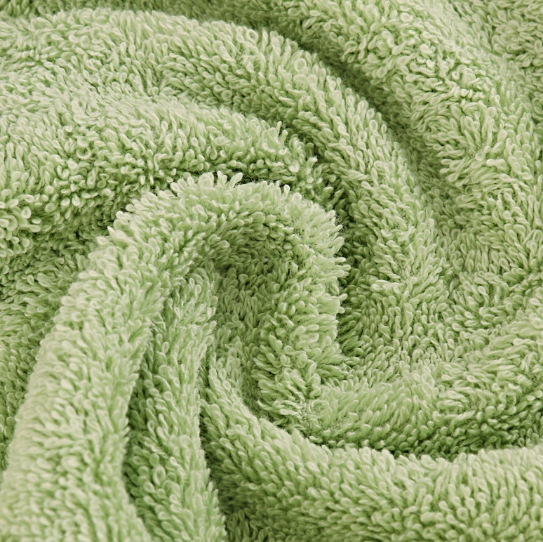 Samland Premium Cotton Washcloths 4-Pack Quick-Dry Face Towels Set-Green