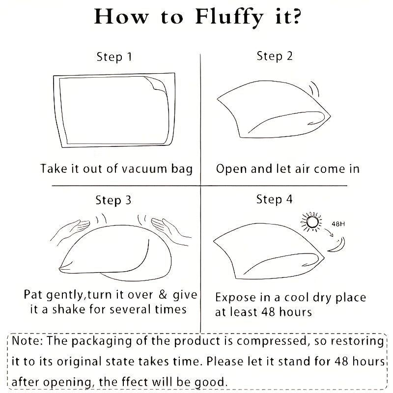 Luxury Pillow Quilted Pillow High-Quality Pillow Comfortable Pillow Bedding - White - Size 600g low pillow