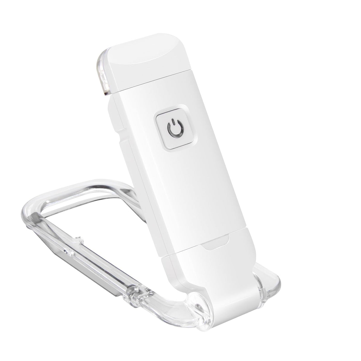 Rechargeable LED Book Light with Dimmable Warm White & Amber Modes – USB-Powered Clip-On Reading Lamp for Books, Sheet Music & Travel (White)
