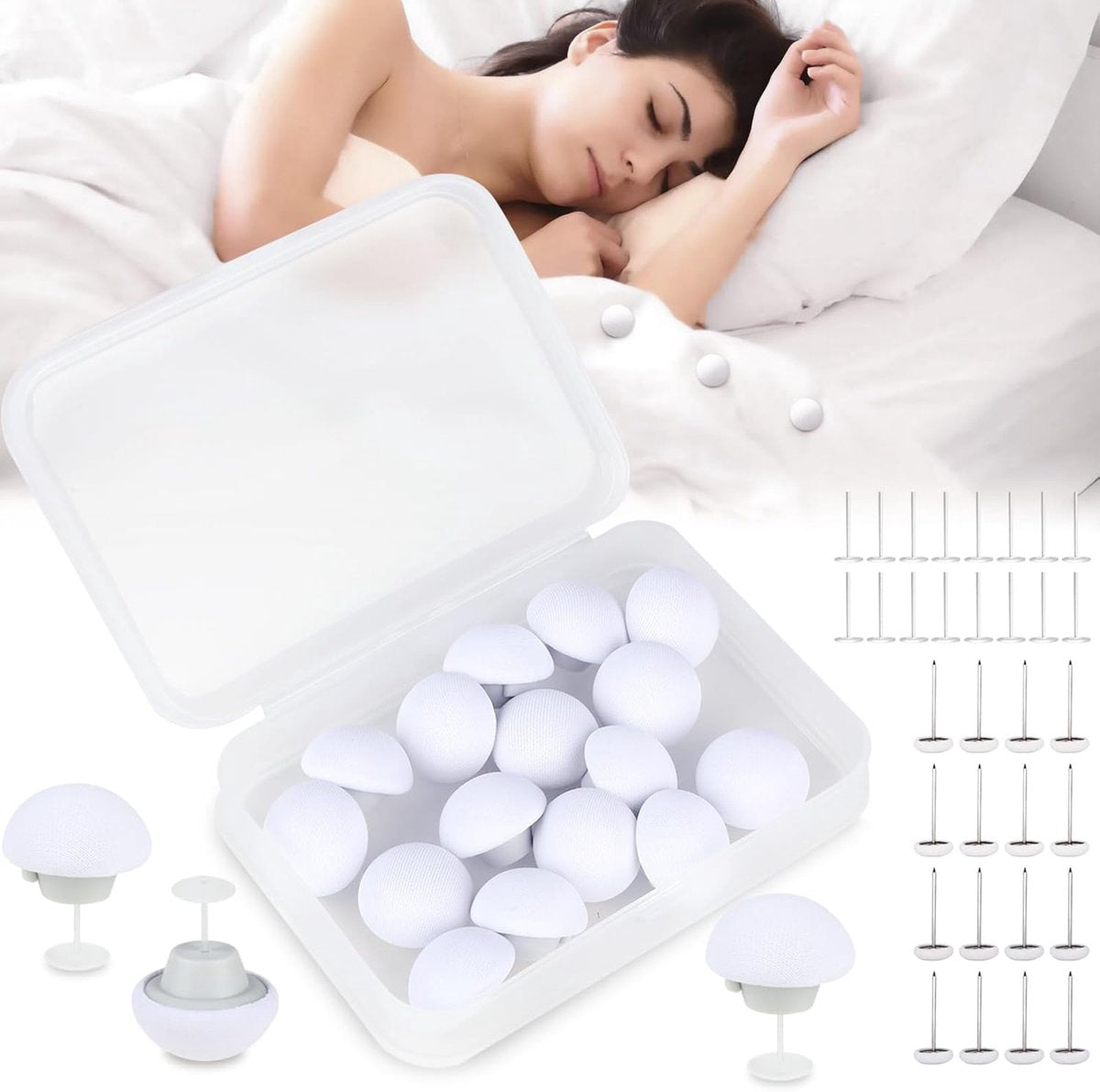 Duvet Clips - 16 Pieces - Duvet Threader - Sturdy Duvet Clips - Duvet Cover Tie - Clips - Duvet Pegs - Thick Duvet Clip for Sheet - Quilt Clips - Duvet Clamps - Bedding Fastening Accessories - White