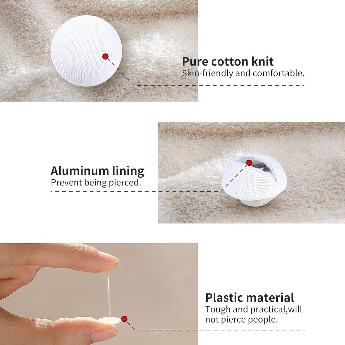 Duvet Clips - 16 Pieces - Duvet Threader - Sturdy Duvet Clips - Duvet Cover Tie - Clips - Duvet Pegs - Thick Duvet Clip for Sheet - Quilt Clips - Duvet Clamps - Bedding Fastening Accessories - White