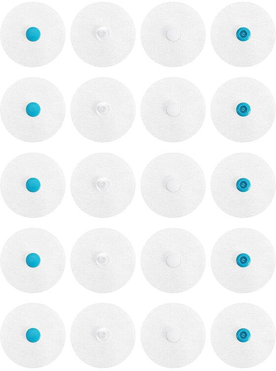 Bedding Snaps - 10 Pairs - Duvet Cover Snaps - Polyester - Plastic - Duvet Clips - Iron-On Duvet Fasteners to Hold Duvet - Duvet Clamps - Bed Sheet Tensioners - 60mm - White