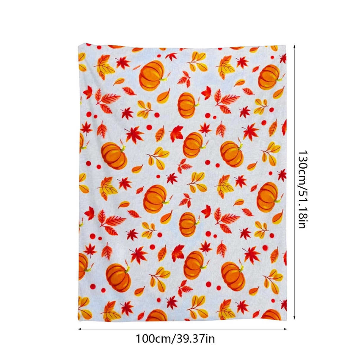Xuniizn Fall Throw Blanket Breathable Fleece Blanket,28x39" Soft & Skin-Friendly High-Density Fall Blanket Warm, Heat-Locking, Machine-Washable, A Cozy Choice for Autumn & Winter Home Use C#Multicolor(39x51")