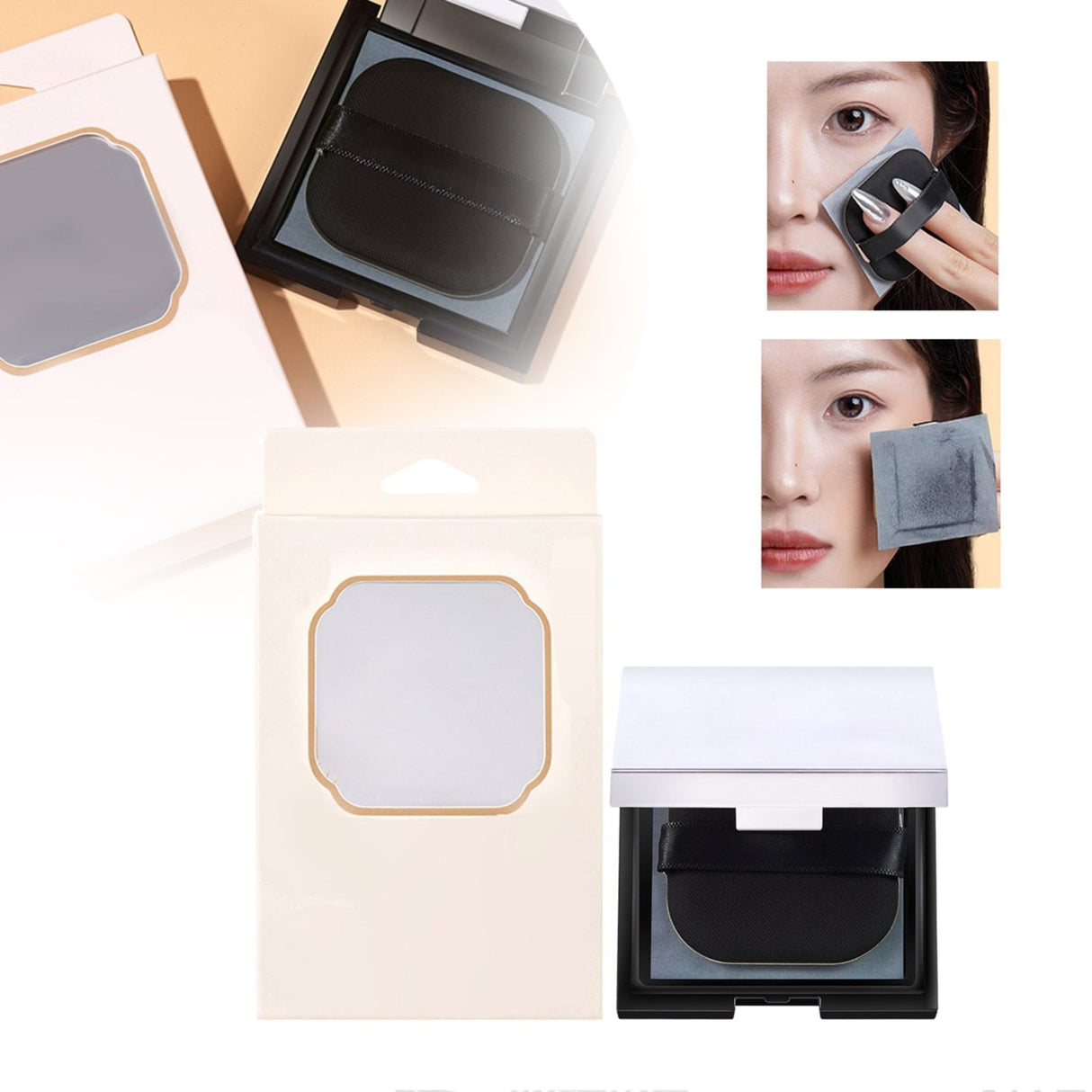 JWDX Oil Blotting Paper Clearance, 100Pcs Oil Blotting Sheets for Paper Portable Oil Absorption Paper with Portable Case Makeup Puff for Oil Skin Does Not Take off Makeup and Makeup Hol As shown