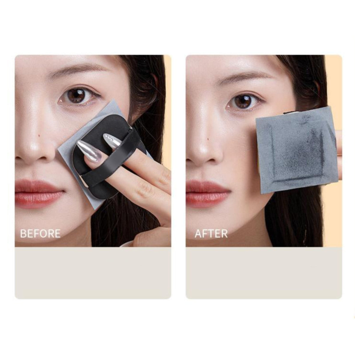 JWDX Oil Blotting Paper Clearance, 100Pcs Oil Blotting Sheets for Paper Portable Oil Absorption Paper with Portable Case Makeup Puff for Oil Skin Does Not Take off Makeup and Makeup Hol As shown