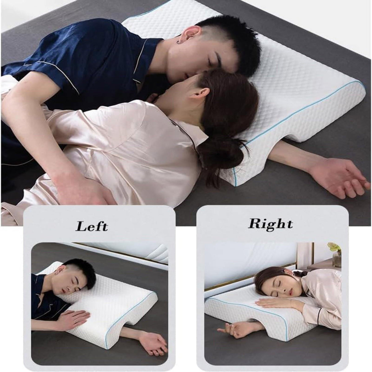 Memory Foam Cuddle Pillow, Shoulder Pillow for Side Sleepers, Arm Pillow with Arm Hole for Sleeping, Side Sleeper Pillow for Arm Pressure Relief with Breathable Pillowcase, 27.2x19.3 27.2" x 19.3" B