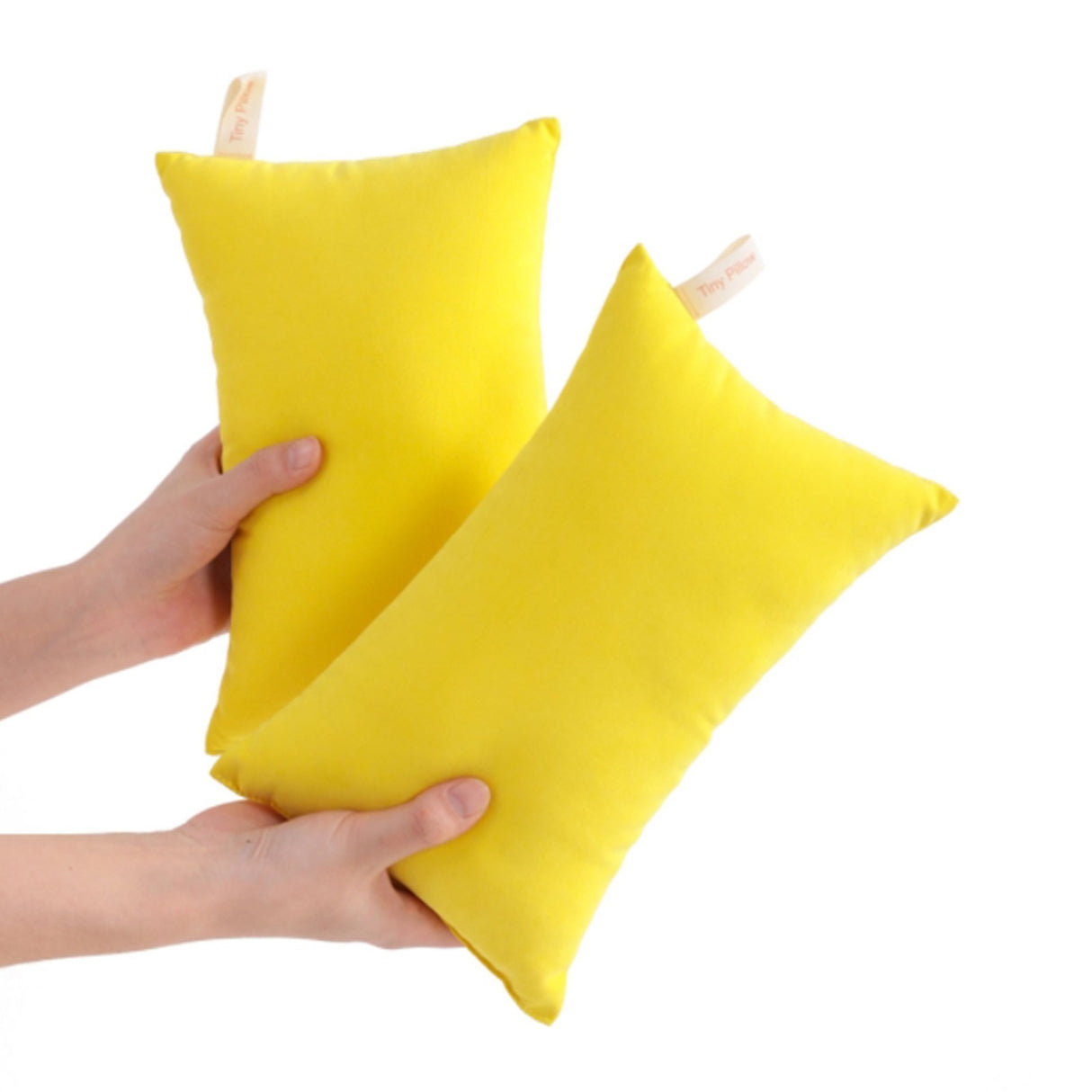 2 Pack Microfiber Pillow,Tiny Pillows,11"x7" Microfiber Mini Pillows for Travel,Pets,Soft and Machine Washable Small Pillows for Neck,Wrist, and Knee Comfort,for Travel,Cars, Airplanes(Yellow) Yellow