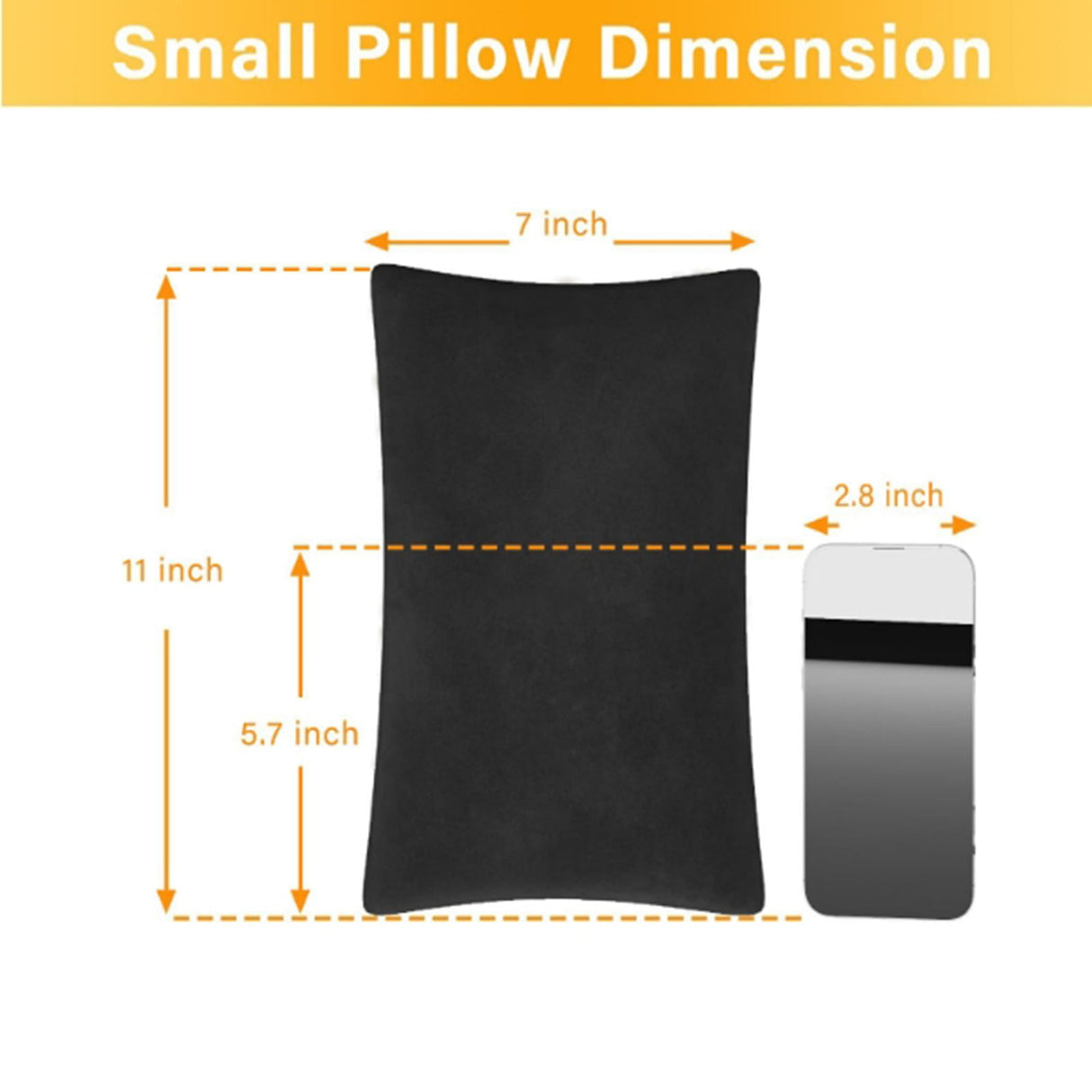 2 Pack Small Pillow, Cooling Memory Foam Mini Pillow 11 X 7 Inches for Sleeping, Travel, Nap and Neck, Knee, Lumbar Support, Tiny Pillow Cushion for Pet, Dogs 11" x 7" Beige