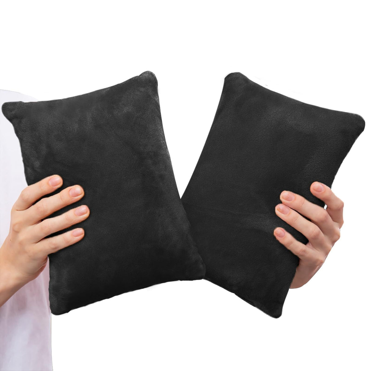 2 Pack Small Pillow, Cooling Memory Foam Mini Pillow 11 X 7 Inches for Sleeping, Travel, Nap and Neck, Knee, Lumbar Support, Tiny Pillow Cushion for Pet, Dogs 11" x 7" Green