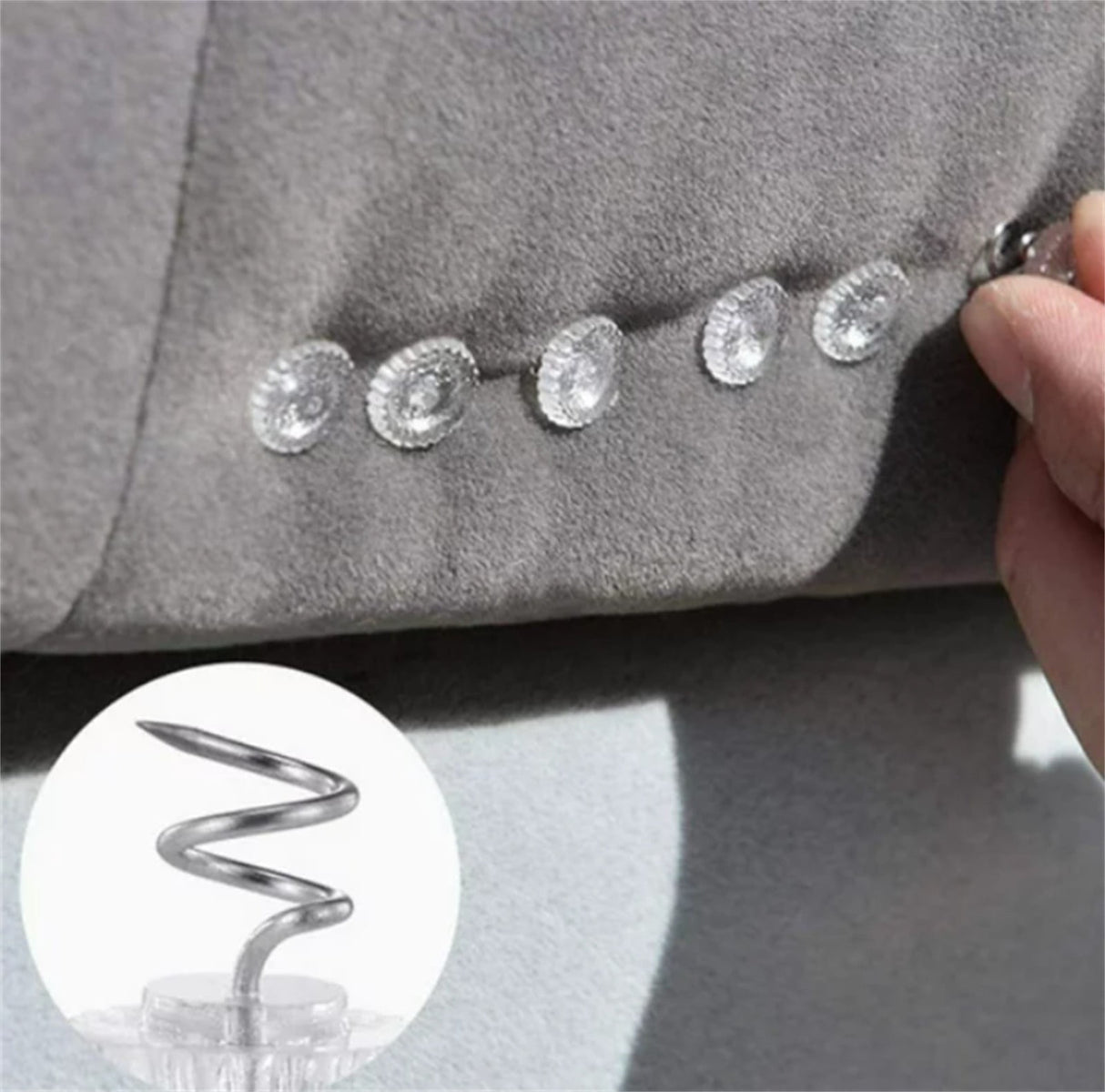 Bed Skirt Pins with Clear Heads for Upholstery, Slipcovers and Bedskirts, Upholstery Pins Twist,Bed Skirt Pins, Upholstery Tacks Twist Pins for Sofa, 50 Pcs, 0.6x0.39 0.6" x 0.39" Clear