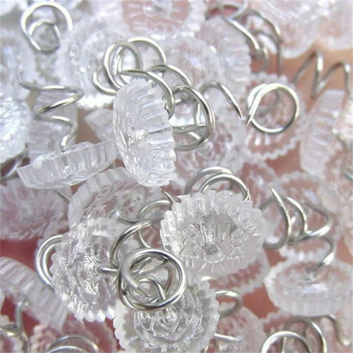 Bed Skirt Pins with Clear Heads for Upholstery, Slipcovers and Bedskirts, Upholstery Pins Twist,Bed Skirt Pins, Upholstery Tacks Twist Pins for Sofa, 50 Pcs, 0.6x0.39 0.6" x 0.39" Clear