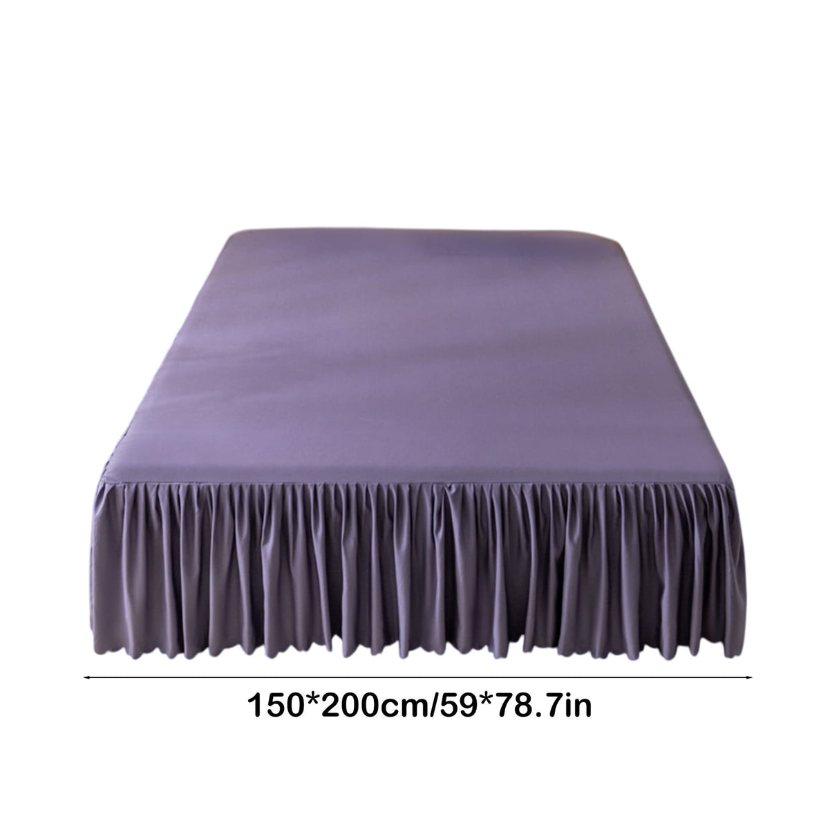Bed Skirt Queen Size Ruffled Bed Skirt with Split Corners, Queen Bed Skirt Drop, Queen Size Bed Skirt, for Ruffled Bed Skirt with Split Corners, Bed Skirt Queen Size Purple