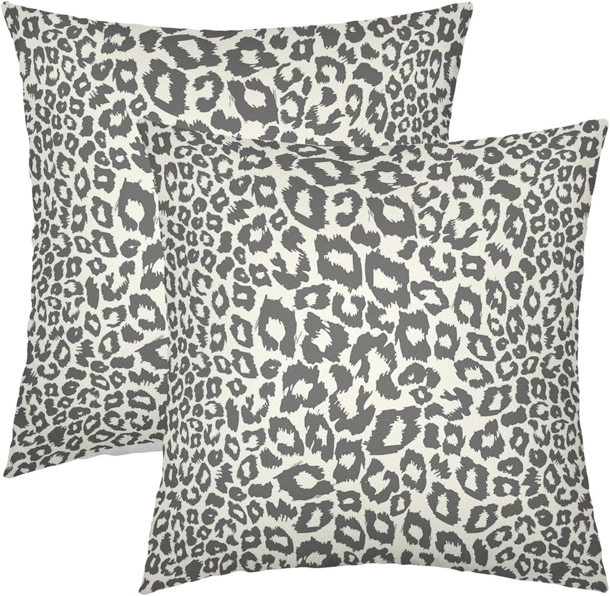 Lime Green White Leopard Print Pillow Covers 18x18 Inch Set of 2 Cheetah Animal Spots Decorative Throw Pillows For Couch Farmhouse Chinoiserie Pillow Cases Home Decor For Room Sofa Bed Porch Outdoor 20" x 20" Pink Leopard
