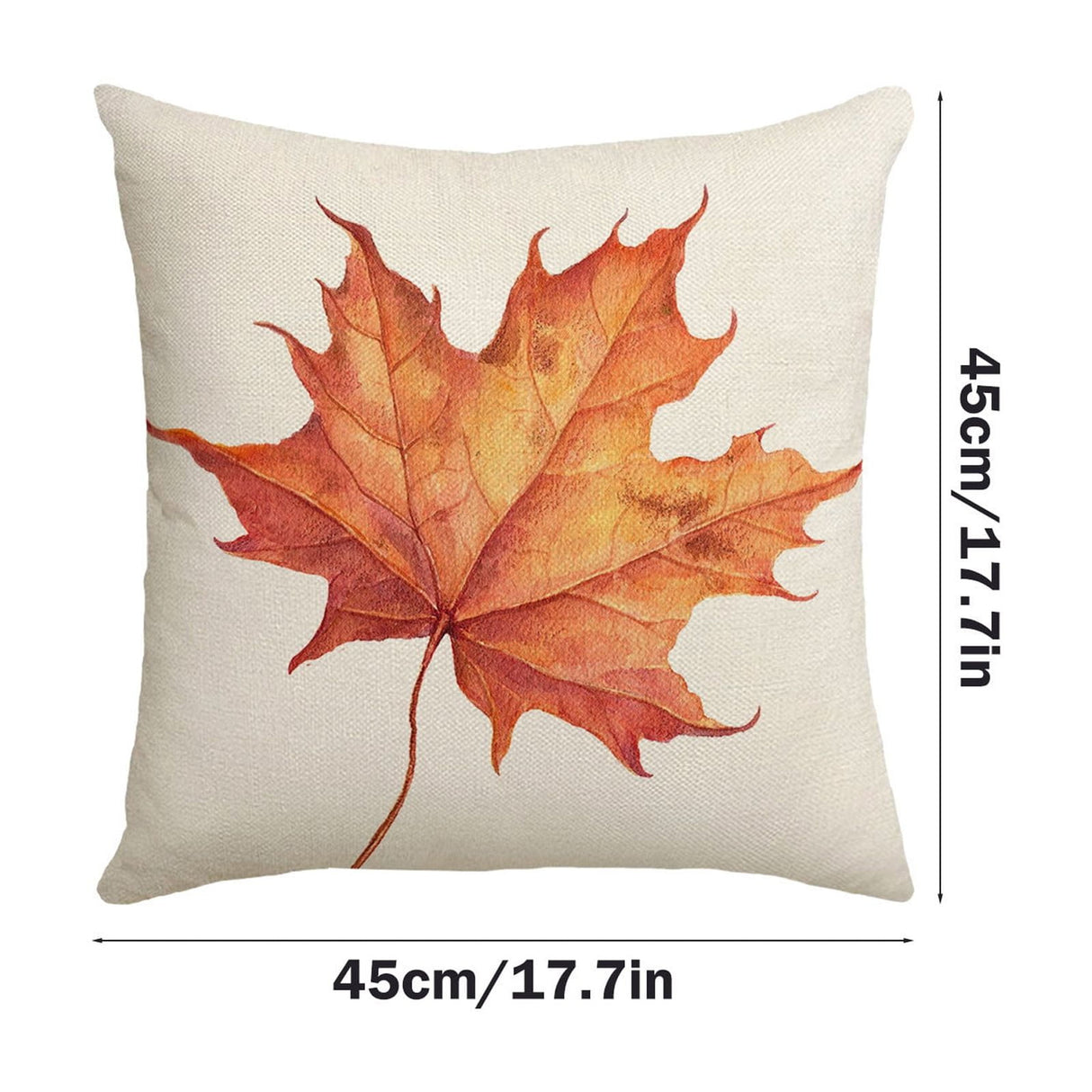 Darzheoy Fall Pillow Covers 18 x 18 inch Pumpkin Maple leaves Throw Pillow Covers Outdoor Autumn Thanksgiving Harvest Farmhouse Pillowcase Cushion Case for Home Sofa Fall Decor B