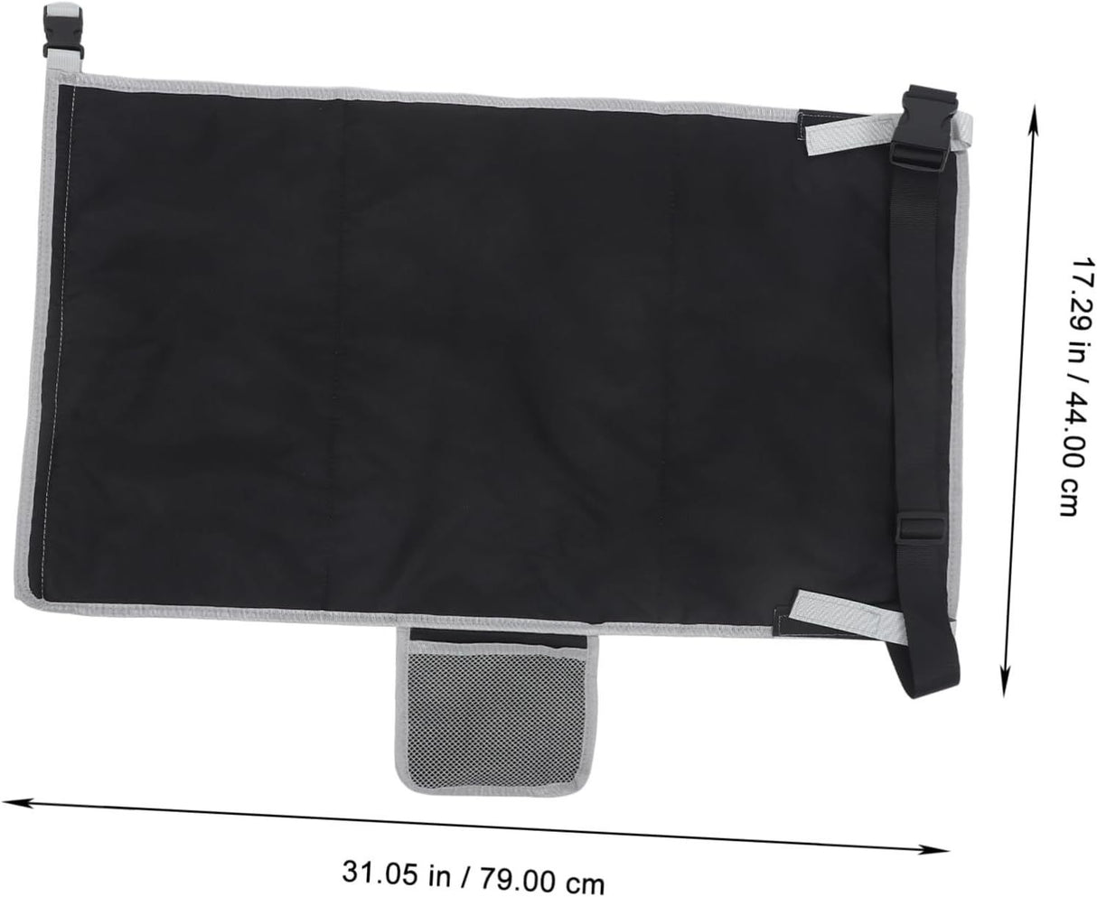 Toddler Airplane Bed, Kids Airplane Seat Extender Travel Bed, Kids Airplane Travel Essentials, Airplane Must Have for Toddlers, Portable Plane Bed Foot Rest for Flights(Black)