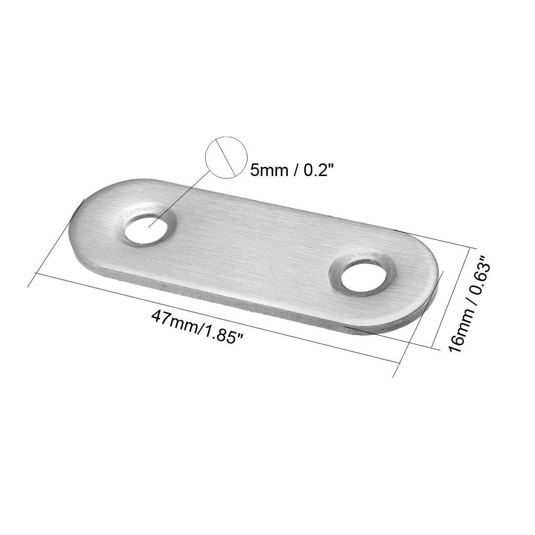 20pcs Mending Plate Joining Plate Brass Mending Plate Fixing Plate T Mending Plate Steel Mending Plate Stainless Steel