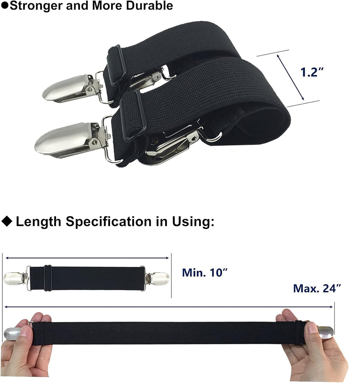 Sheet Straps Bed Sheet Keeper Holder for Corners Sheet Stays Suspender Clips Fitted Sheet Holder Clips Garters Fasteners Mattress Clamps