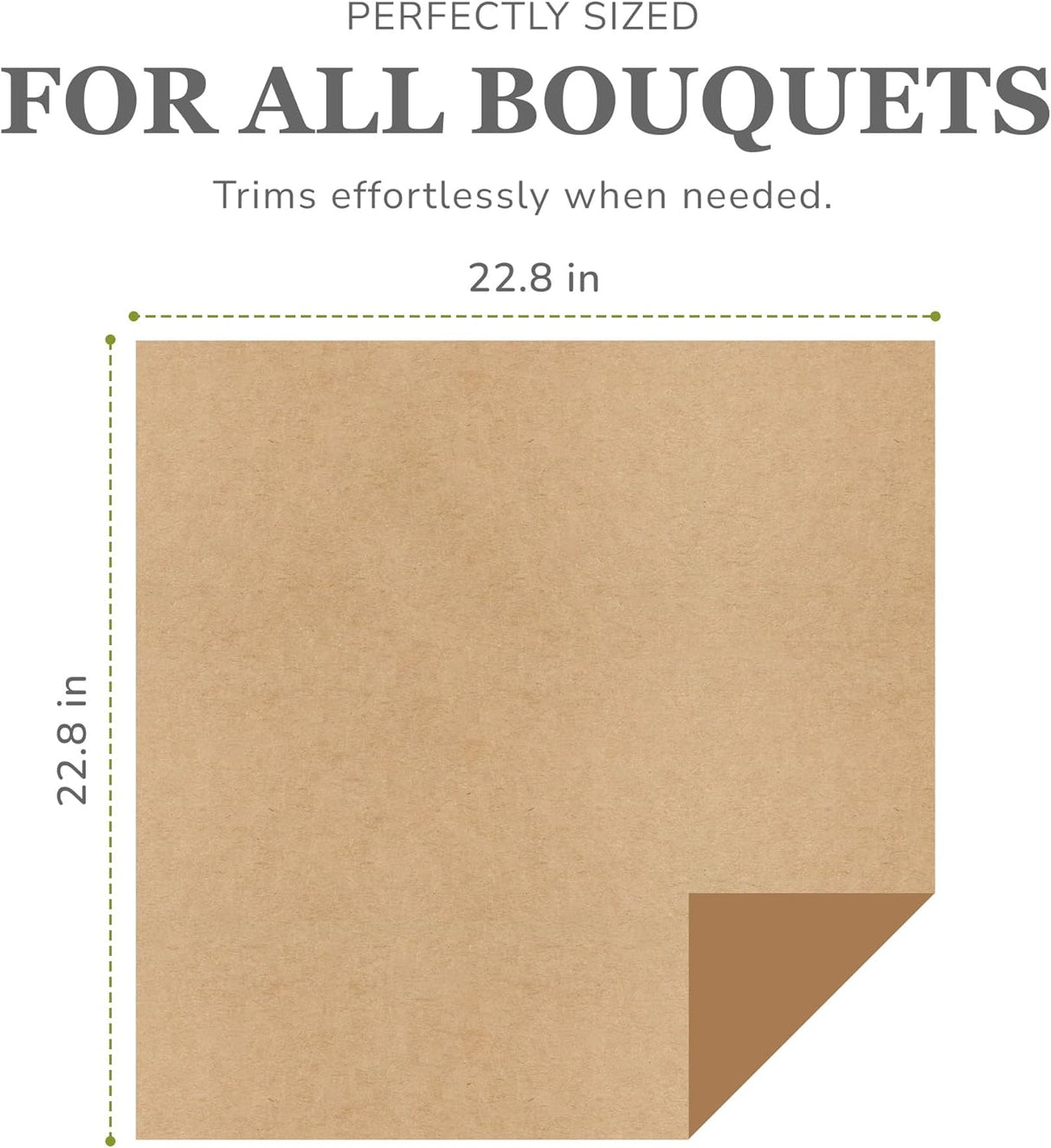 20 Sheets Premium Flower Wrapping Paper | Waterproof Flower Wrapping Paper for Bouquets | Double Sided Floral Bouquet Sheets | DIY Gifts Colorblend Kraft Look