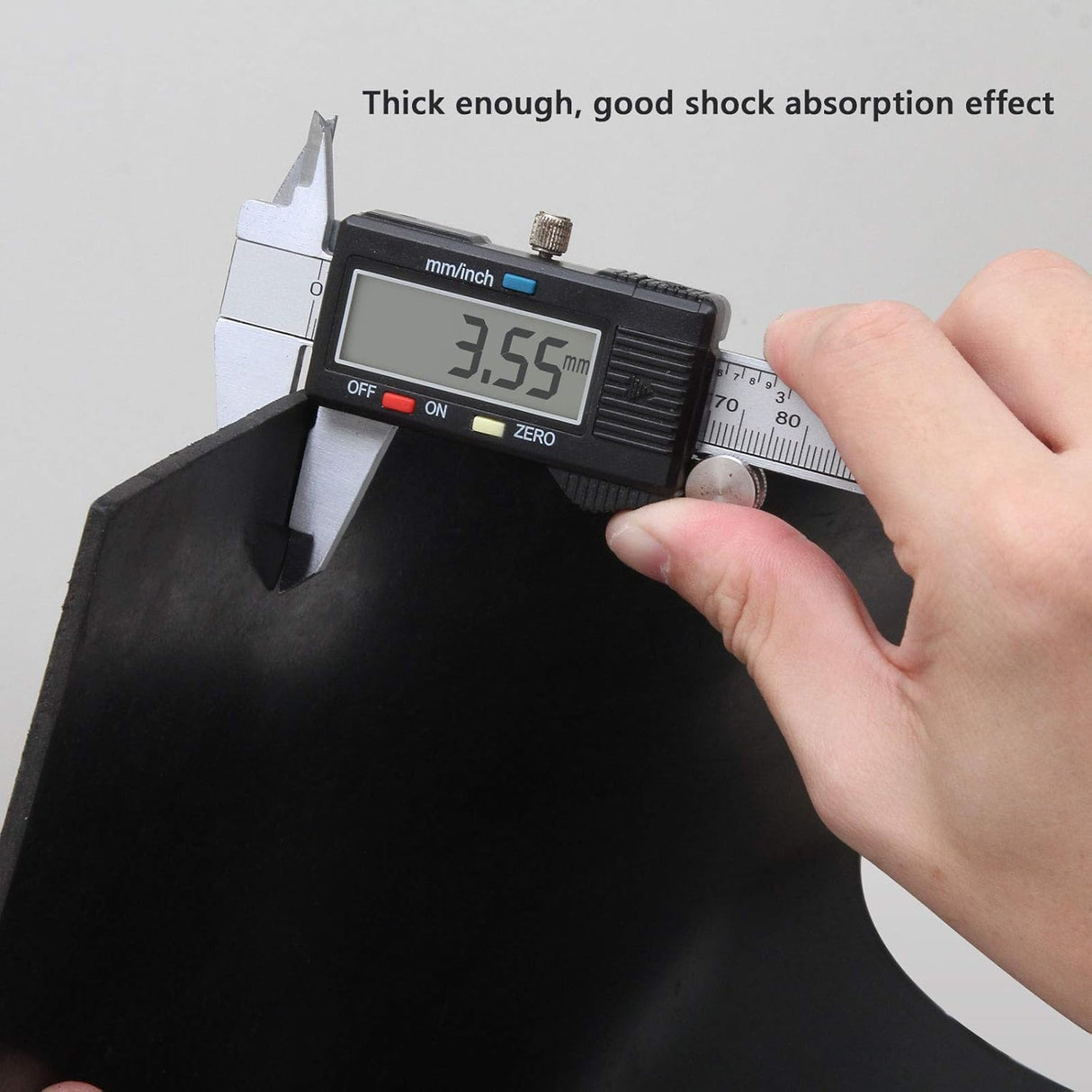 Neoprene Rubber Sheet 1/8" Thick x 16" Wide x 30" Long, Solid Rubber Sheets, Rolls & Strips for Gaskets Material, Pads, Crafts, Weather Stripping, Flooring, Black