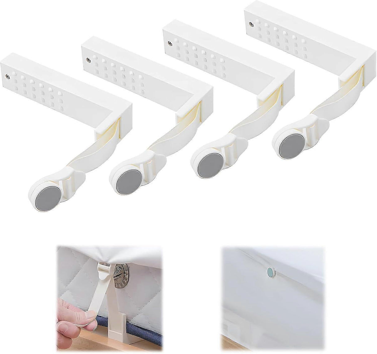 Bed Sheet Grippers, Corner Fasteners, Latest Model