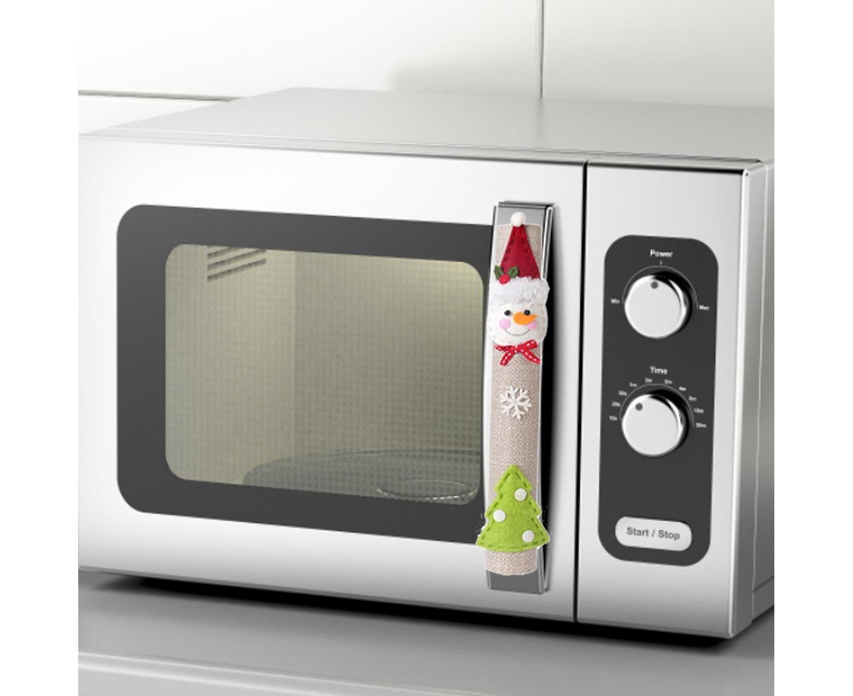 3Pcs Xmas Fridge Handle Covers Protector