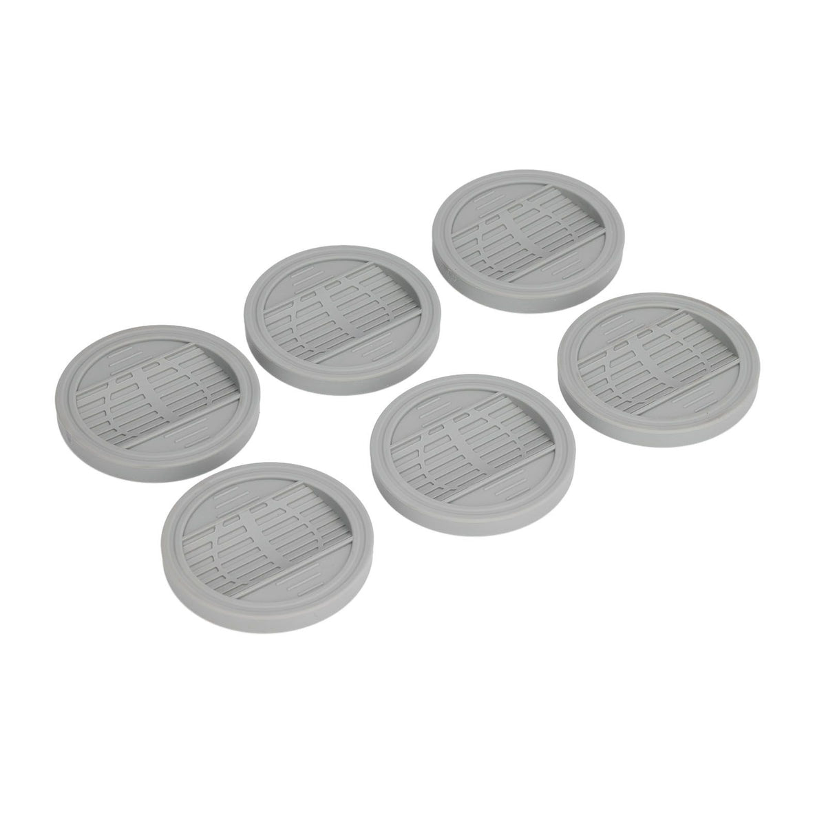 6PCS Rubber Furniture Pads Stoppers Floor Protector for Bed Office Chair Cabinet Sofa Closet Wheels