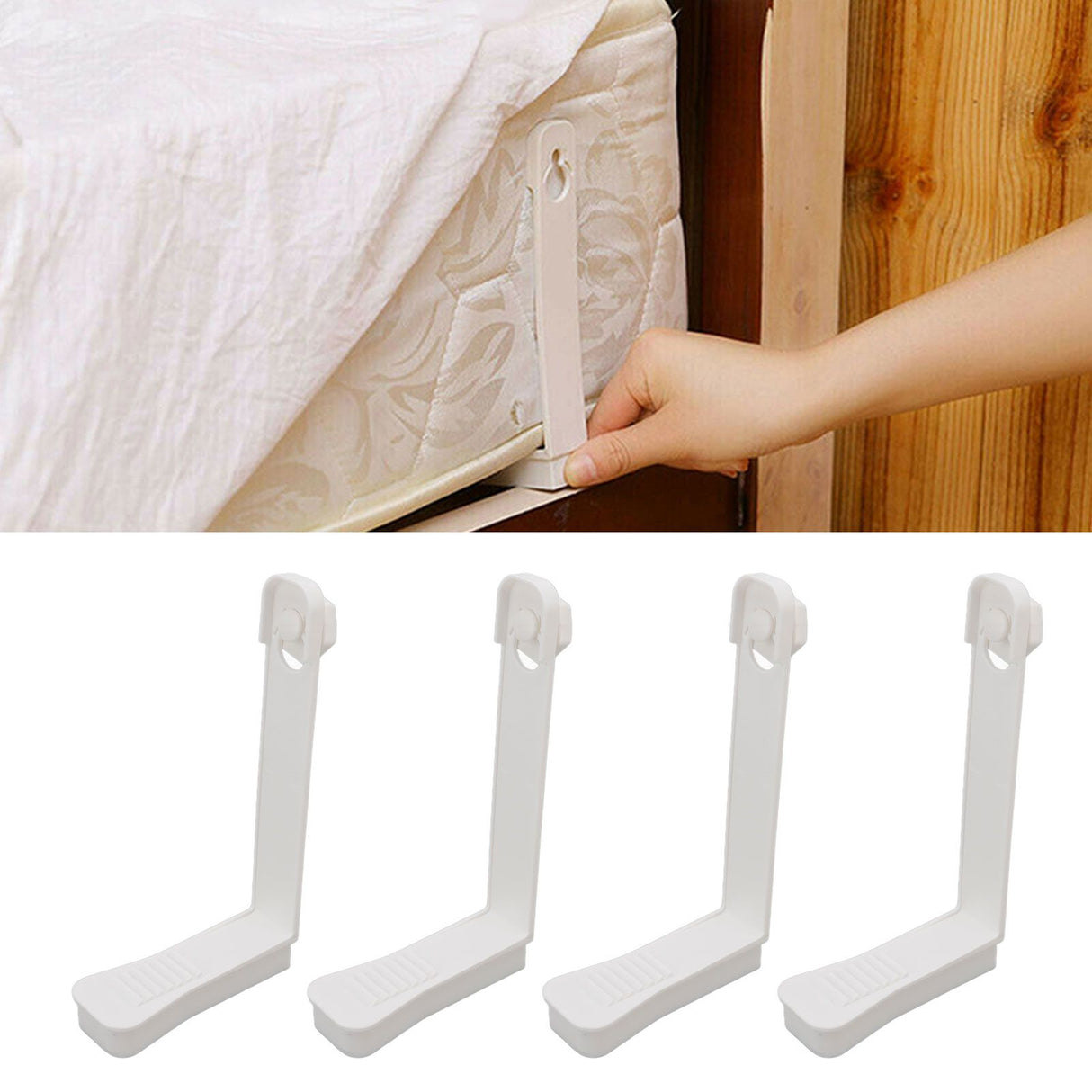 4Pcs Bed Sheet Holders Clips Waterproof Skid Resistance Strong Clamping Force Quilt Sheet Buckle for Mattress Sofa Cover