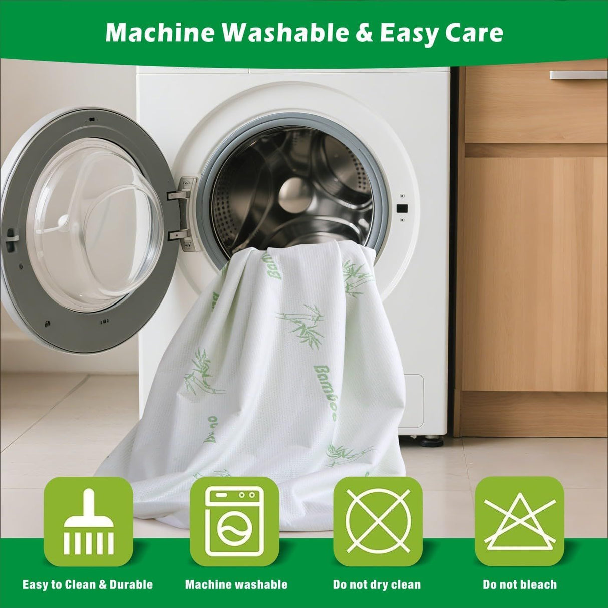 100% Waterproof Super King Mattress Protector, Breathable Mattress Cover Super King Size Bed, 3D Air Fabric Cooling Bed Pad Cover, Deep Pocket 40cm