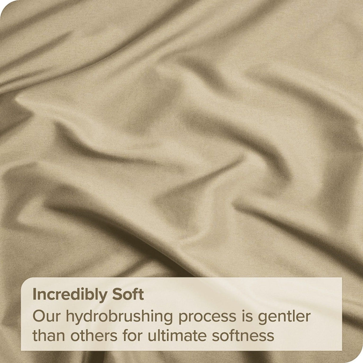 4 Piece Bed Sheet Set- Bedding Sheets & Pillowcases -Breathable Bedding - Wrinkle, Fade, Stain Resistant-Deep Pocket Flat Fitted Bed Sheet Set(Camel Beige,Double)