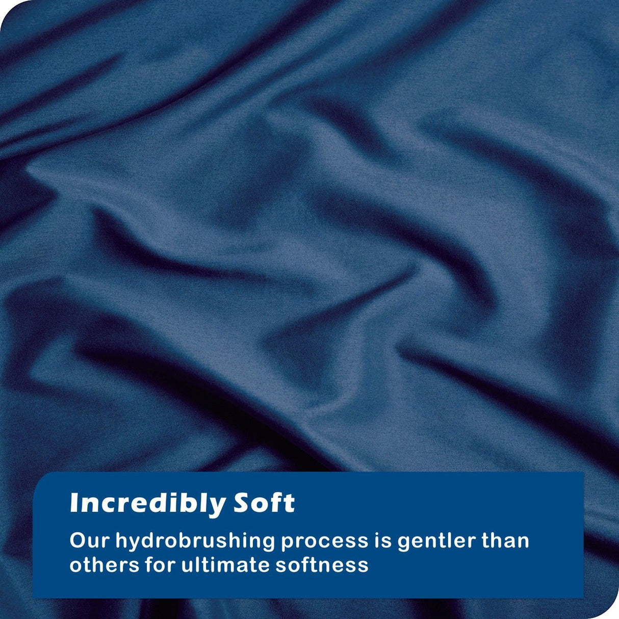 3 Piece Hotel Soft Microfiber Quilt Cover Set-2000TC Duvet/Donna Cover Set & Pillowcases -1 Quilt Cover Zipper Closure & 1 x Pillowcases-Breathable Bedding - Wrinkle, Fade, Stain Resistant(Navy,King)