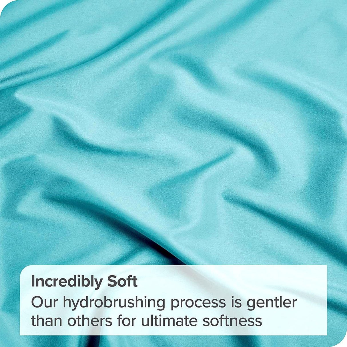 2 Piece Fitted Sheet Set- Fitted Sheet & Pillowcases -Breathable Bedding - Wrinkle, Fade, Stain Resistant- 40cm Deep Pocket Fitted Bed Sheet Set(Ice blue,King Single)