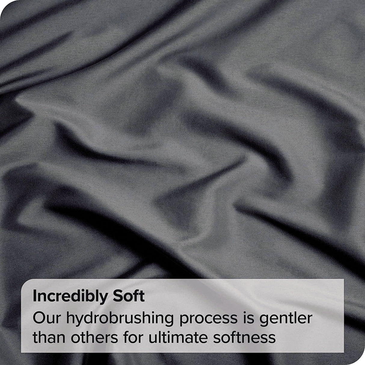 2 Piece Fitted Sheet Set- Fitted Sheet & Pillowcases -Breathable Bedding - Wrinkle, Fade, Stain Resistant- 40cm Deep Pocket Fitted Bed Sheet Set(Dark gray,King Single)