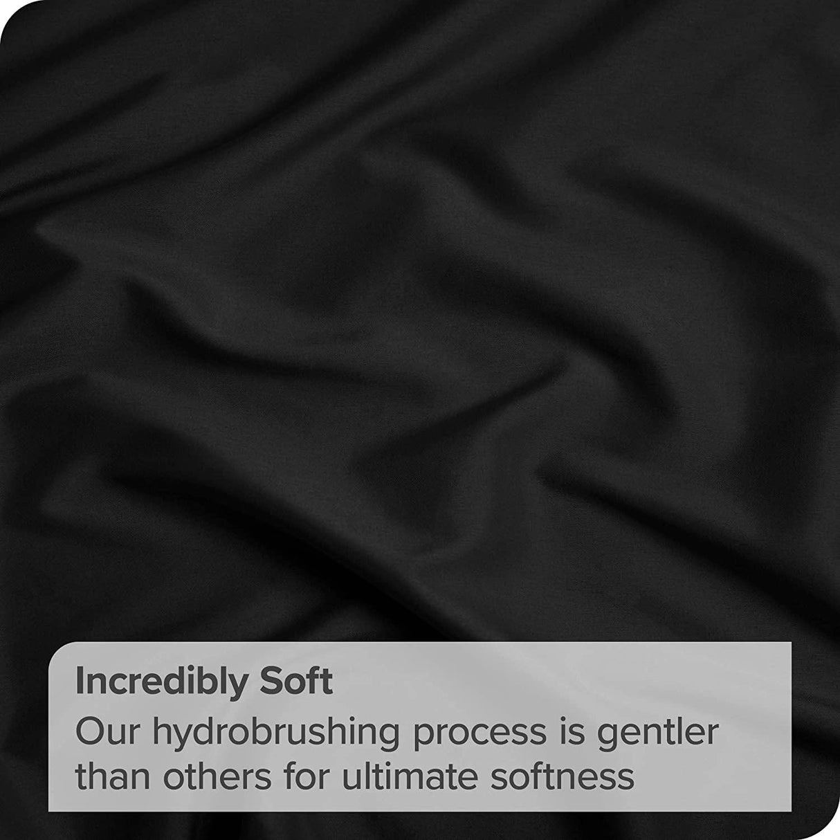 3 Piece Bed Sheet Set- Bedding Sheets & Pillowcases -Breathable Bedding - Wrinkle, Fade, Stain Resistant-Deep Pocket Flat Fitted Bed Sheet Set(Black,King Single)