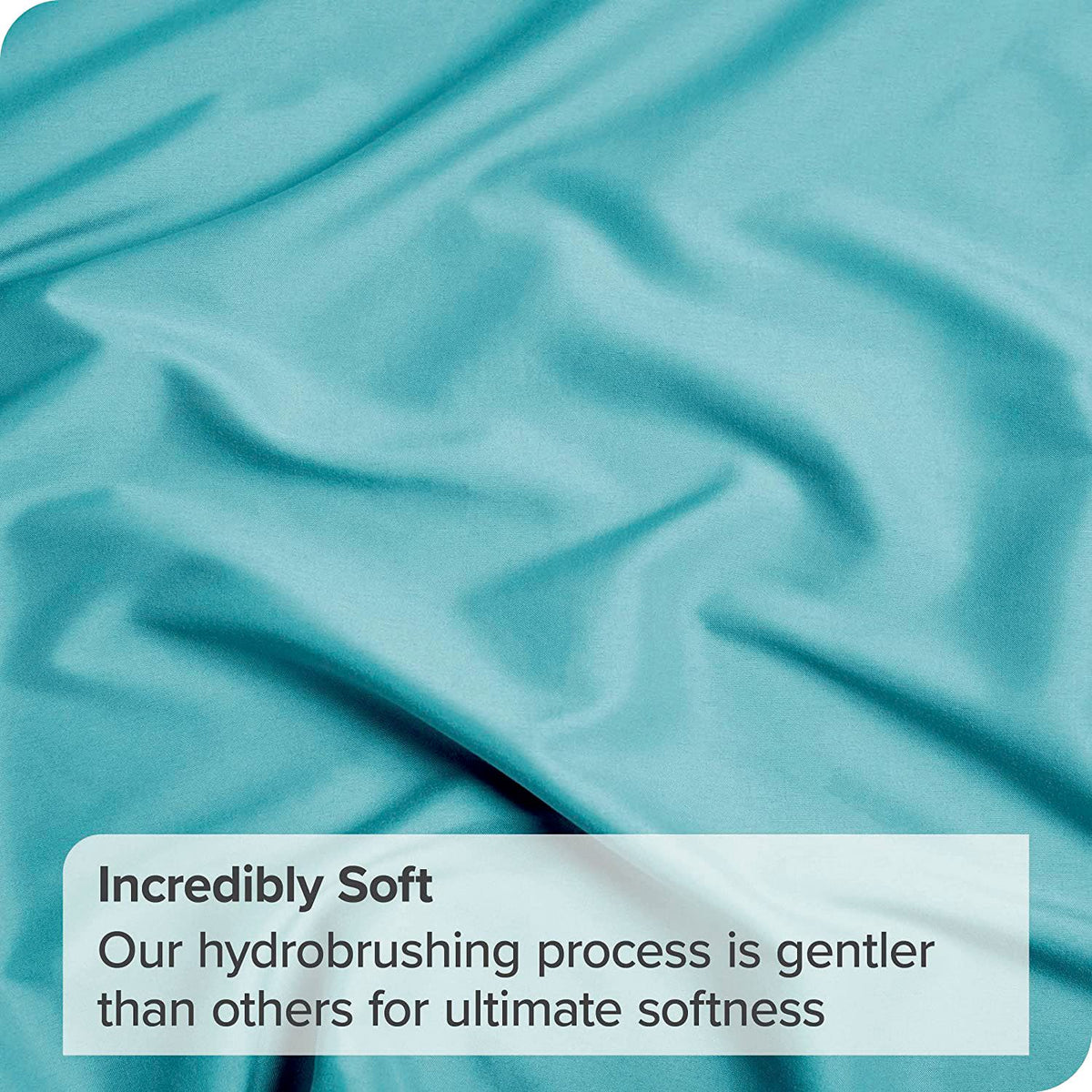 3 Piece Bed Sheet Set- Bedding Sheets & Pillowcases -Breathable Bedding - Wrinkle, Fade, Stain Resistant-Deep Pocket Flat Fitted Bed Sheet Set(Ice Blue,Single)